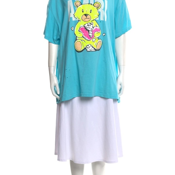Amiri teal teddy bear shirt - Picture 7 of 10